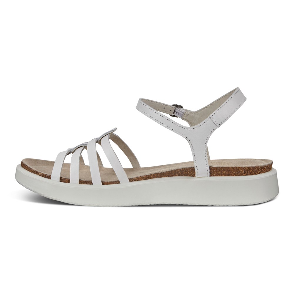 Sandalias Mujer - ECCO Corksphere Strappy - Blancos - LTZ194803